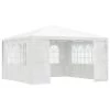 VidaXL Partytent Met Zijwanden Professioneel 90 G/m² 4x4 M Wit 1 VidaXL Partytent Met Zijwanden Professioneel 90 G/m² 4x4 M Wit -Buitenparasol Winkel 1896586444
