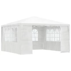VidaXL Partytent Met Zijwanden Professioneel 90 G/m² 4x4 M Wit