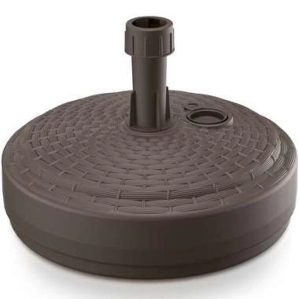Prosperplast Parasolvoet - Rond - Rotan - Bruin - 10 L - 39 Cm 4 Prosperplast Parasolvoet - Rond - Rotan - Bruin - 10 L - 39 Cm - Afbeelding 2