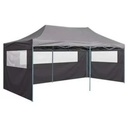 VidaXL Partytent Met 4 Zijwanden Inklapbaar 3x6 M Staal Antraciet -Buitenparasol Winkel 25438d914ffa4a27a2c837746a2816c7