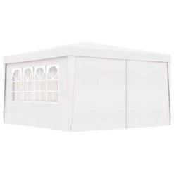 VidaXL Partytent Met Zijwanden Professioneel 90 G/m² 4x4 M Wit -Buitenparasol Winkel 27afceae95454829b581fc9ecf6b2c7f