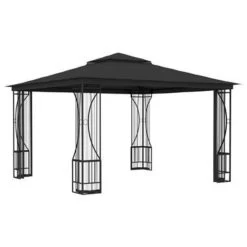 VidaXL Prieel Met Netten 300x300x265 Cm Antracietkleurig -Buitenparasol Winkel 3186648aeb664f379c5db4ebca20e6e2