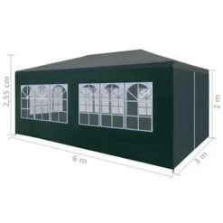 VidaXL Partytent 3x6 M Groen 9 VidaXL Partytent 3x6 M Groen -Buitenparasol Winkel 45f5977088804c66ab843fcf98dd5ad1