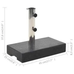VidaXL Parasolvoet Rechthoekig 25 Kg Graniet Zwart 8 VidaXL Parasolvoet Rechthoekig 25 Kg Graniet Zwart -Buitenparasol Winkel 4902d036e4914cbaaf5c1bfd3b4115b2
