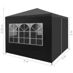 VidaXL Partytent 3x3 M Antracietkleurig -Buitenparasol Winkel 51928c112dfd423cbadde766bdf78493