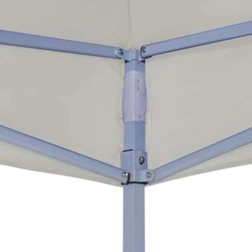 VidaXL Partytent Professioneel Inklapbaar 2x2 M Staal Crème 4 VidaXL Partytent Professioneel Inklapbaar 2x2 M Staal Crème - Afbeelding 2