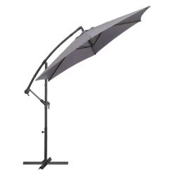 Le Sud Zweefparasol Brava - Antraciet - Ø300 Cm -Buitenparasol Winkel 52304575 0610