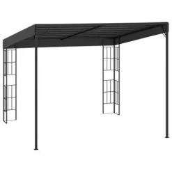 VidaXL Wandprieel 3x3 M Stof Antracietkleurig -Buitenparasol Winkel 55812e02107f4c13b72c0f02ec13dacd