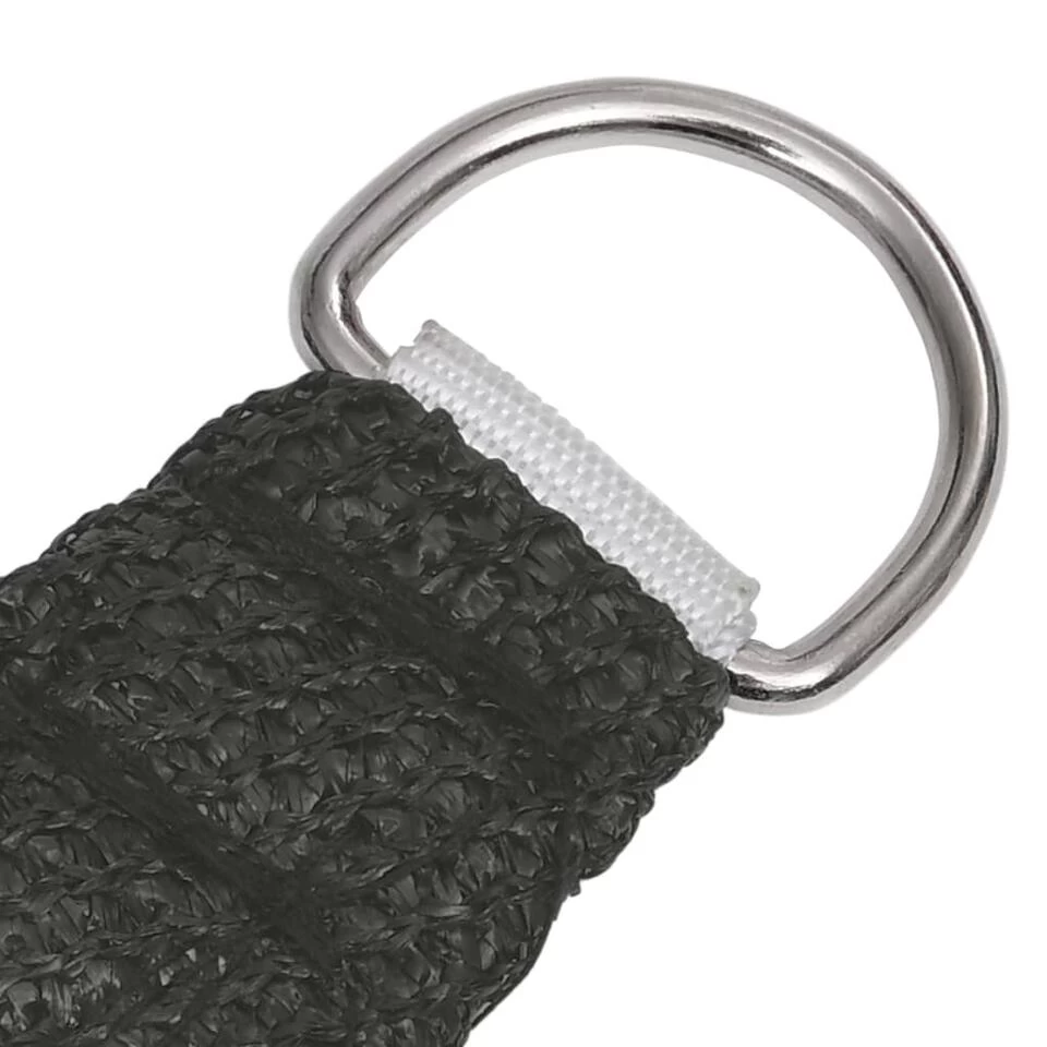 VidaXL Zonnezeil 160 G/m² 2,5x2,5 M HDPE Antracietkleurig 6 VidaXL Zonnezeil 160 G/m² 2,5x2,5 M HDPE Antracietkleurig - Afbeelding 4