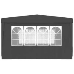VidaXL Partytent Met Zijwanden Professioneel 90 G/m² 4x4 M Antraciet -Buitenparasol Winkel 659e7aca990a43ffa9066b0020e2e8e9