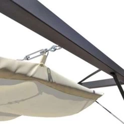 VidaXL Tuinpaviljoen Met Inschuifbaar Dak -Buitenparasol Winkel 686c8d12220947d7b540ab4544bd4389