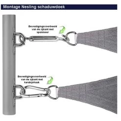 Nesling Coolfit 3x4 Zand -Buitenparasol Winkel 6ea45a9e1f6f46d3adaad3350df82f52