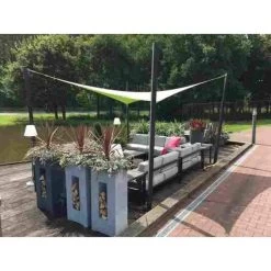 Nesling Coolfit Schaduwdoek 5x5x5 Meter - Gebroken Wit -Buitenparasol Winkel 81003819 0101