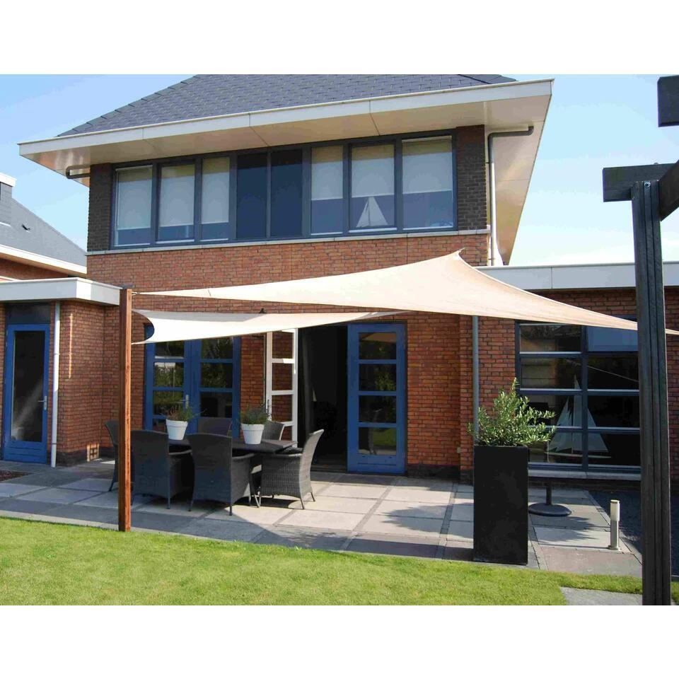 Nesling Coolfit Schaduwdoek 5x5x5x5 Meter - Gebroken Wit 6 Nesling Coolfit Schaduwdoek 5x5x5x5 Meter - Gebroken Wit - Afbeelding 4