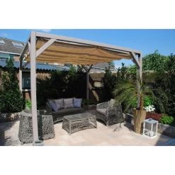 Nesling Coolfit Harmonicadoek 2x4 Meter - Zand 9 Nesling Coolfit Harmonicadoek 2x4 Meter - Zand -Buitenparasol Winkel 81003858 0102