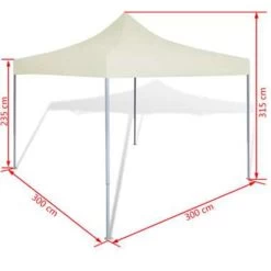 VidaXL Partytent Inklapbaar 3x3 M Crème 9 VidaXL Partytent Inklapbaar 3x3 M Crème -Buitenparasol Winkel 89f97037e62246a8b3cf9cee81b7e25b