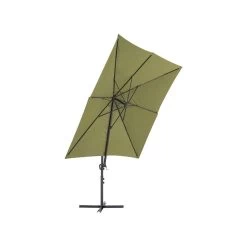 Beliani Cantilever Parasol MONZA II - Groen Polyester -Buitenparasol Winkel 902f77264d7e4ecbb585112418f5be56
