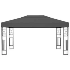 VidaXL Prieel 3x4 M Stof Antraciet -Buitenparasol Winkel 968666d365f8448dad521b2924cbaae1