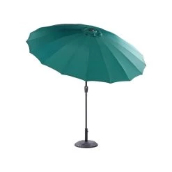 Beliani Marktscherm BAIA - Groen Polyester -Buitenparasol Winkel 977301f17734494381f97ffb07e9c3fd