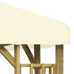 VidaXL Prieel 3x3 M Crèmewit -Buitenparasol Winkel a9e6b219f6fa404290decbaebadc8932