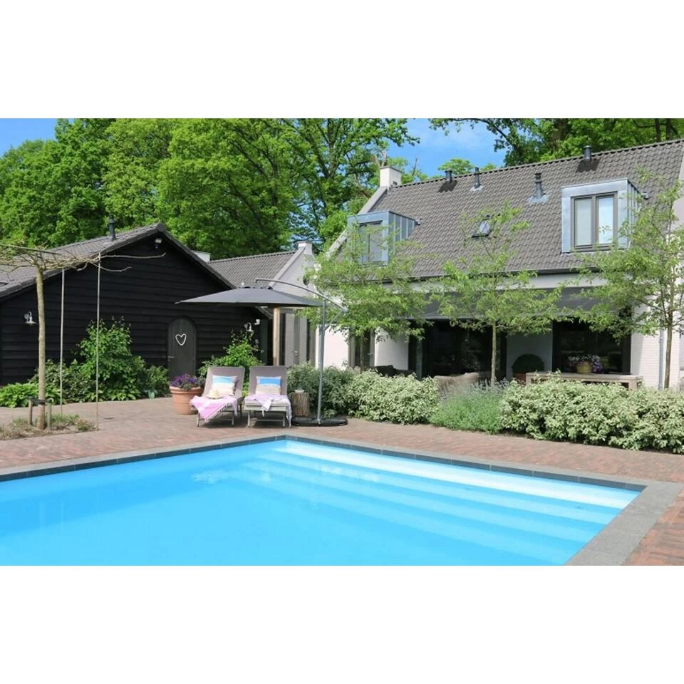 Zweefparasol 300cm Antraciet 4 Zweefparasol 300cm Antraciet - Afbeelding 2