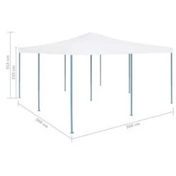 VidaXL Prieel Inklapbaar 5x5 M Wit -Buitenparasol Winkel b0ad4ce9eb1b4db2940cb776109efc24