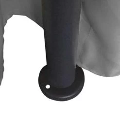 VidaXL Prieel Met Gordijnen Rond 3,5x2,7 M Antracietkleurig -Buitenparasol Winkel b54c538b22f547d98a151de129104e7b