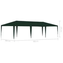 VidaXL Partytent Professioneel 90 G/m² 4x9 M Groen -Buitenparasol Winkel b9cbbfa77ca94fe6a14cb863387725b3