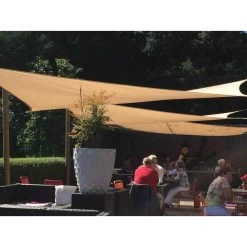 Sunfighters Driehoek 3,5x4x4,5 Zand 9 Sunfighters Driehoek 3,5x4x4,5 Zand -Buitenparasol Winkel bdfd572bb6324b7fa144238e0b92d537