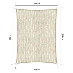 Sunfighters Rechthoek 3,5x5 Ivoor -Buitenparasol Winkel c6fd191c207548d283fa828c226c278b