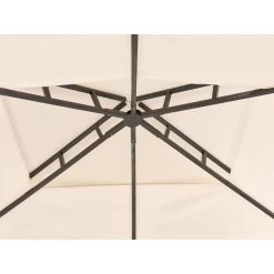 Beliani Tuinpaviljoen NARO - Beige Staal 9 Beliani Tuinpaviljoen NARO - Beige Staal -Buitenparasol Winkel cddbf09e9b5d4303baeed7cf7379940d