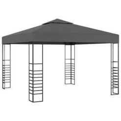 VidaXL Tuinpaviljoen 3x3 M Antraciet -Buitenparasol Winkel d2f34deb4bb94c158ed32945a661ecc3