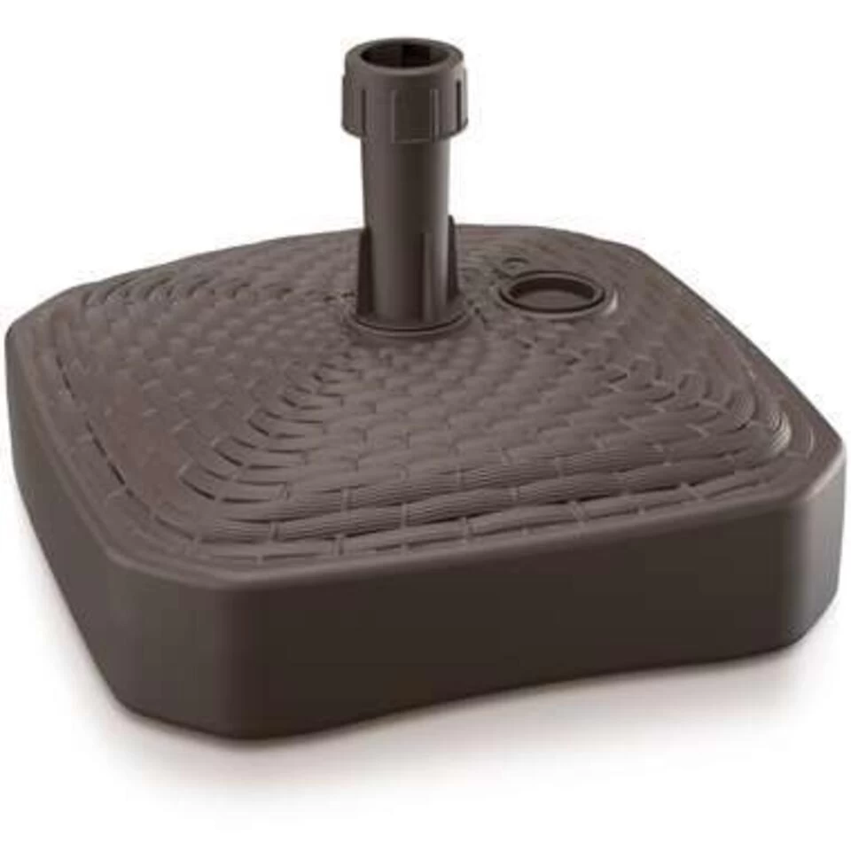 Prosperplast Parasolvoet - Vierkant - Rotan - Bruin - 12 L - 39 Cm 4 Prosperplast Parasolvoet - Vierkant - Rotan - Bruin - 12 L - 39 Cm - Afbeelding 2
