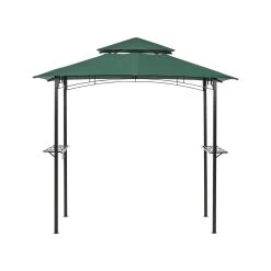 Beliani Tuinpaviljoen NARO - Groen Staal 9 Beliani Tuinpaviljoen NARO - Groen Staal -Buitenparasol Winkel e54babfd395345c3a6ce524b5d06280e