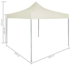 VidaXL Partytent Professioneel Inklapbaar 2x2 M Staal Crème 7 VidaXL Partytent Professioneel Inklapbaar 2x2 M Staal Crème -Buitenparasol Winkel e594eddbf69b44479fa9db7d70482abe