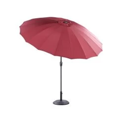 Beliani Marktscherm BAIA - Rood Polyester -Buitenparasol Winkel e8bc2c24858547deb37d6184f9f71ed6
