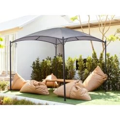 Beliani Tuinpaviljoen VOMERO - Grijs Polyester, Staal 7 Beliani Tuinpaviljoen VOMERO - Grijs Polyester, Staal -Buitenparasol Winkel ffa07b531eba4f59a841cf0ae2035bdf